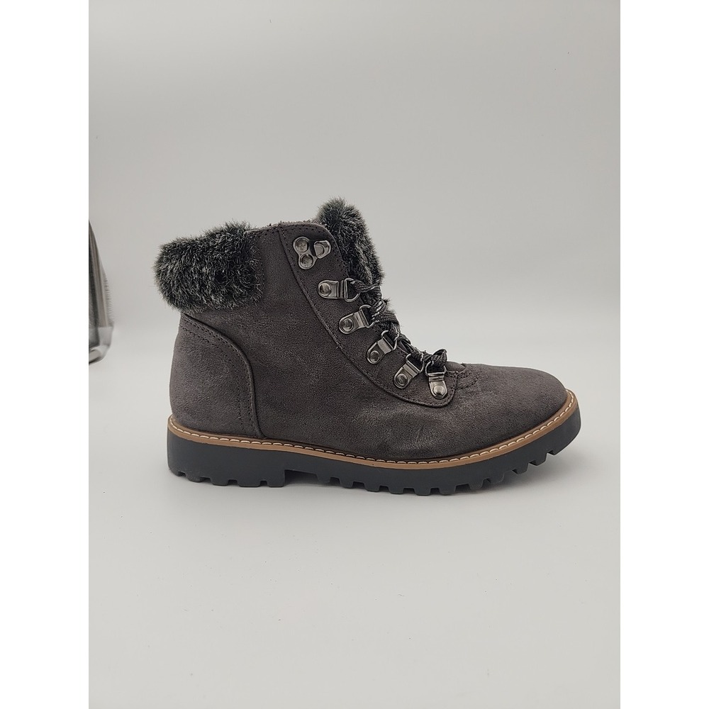 ANA A New Approach Boots Womens 9.5 M Nelson Shearling Winter Ankle Boot Grey - Picture 6 of 14